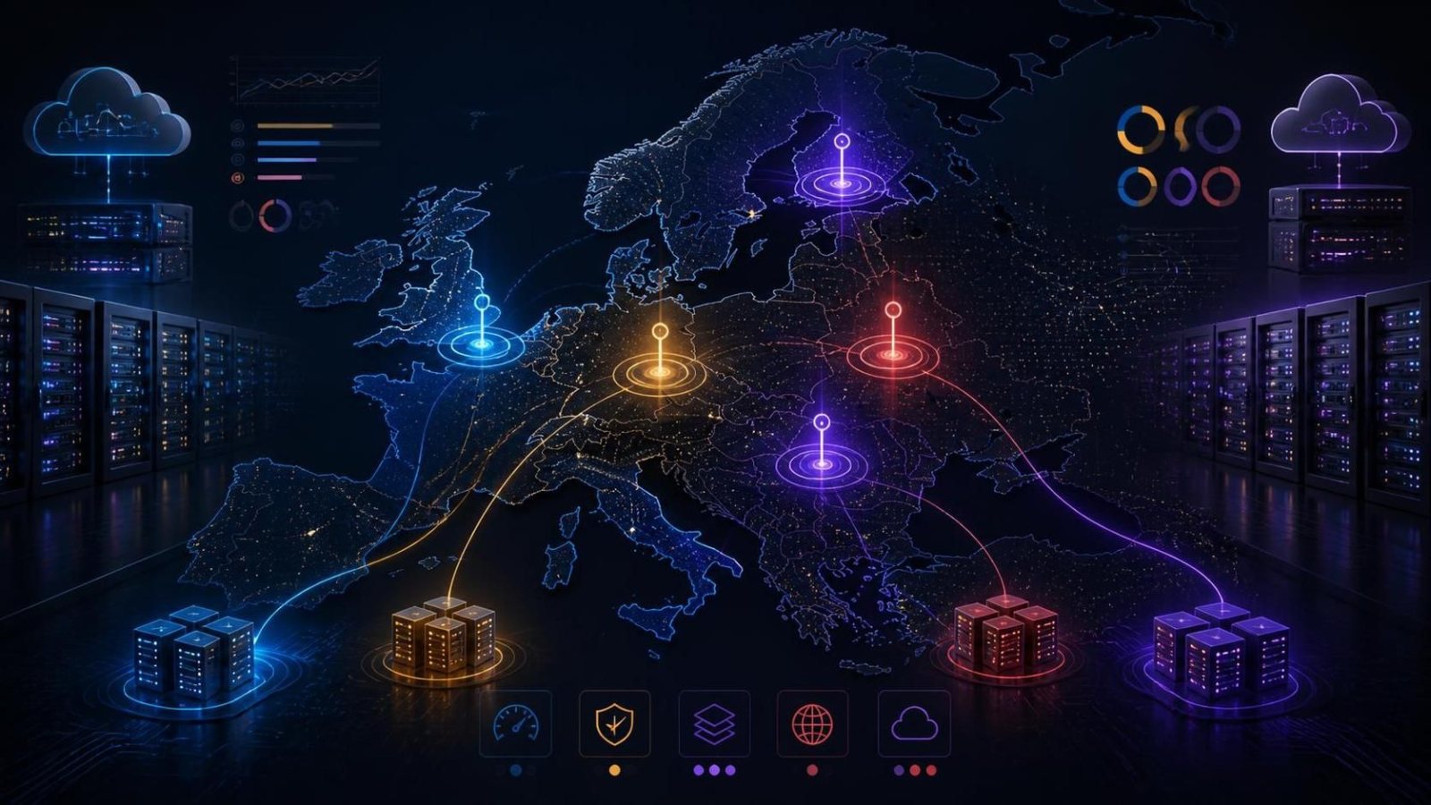 VPS в Европе: сравнение Нидерландов, Германии, Финляндии, Чехии и Польши
